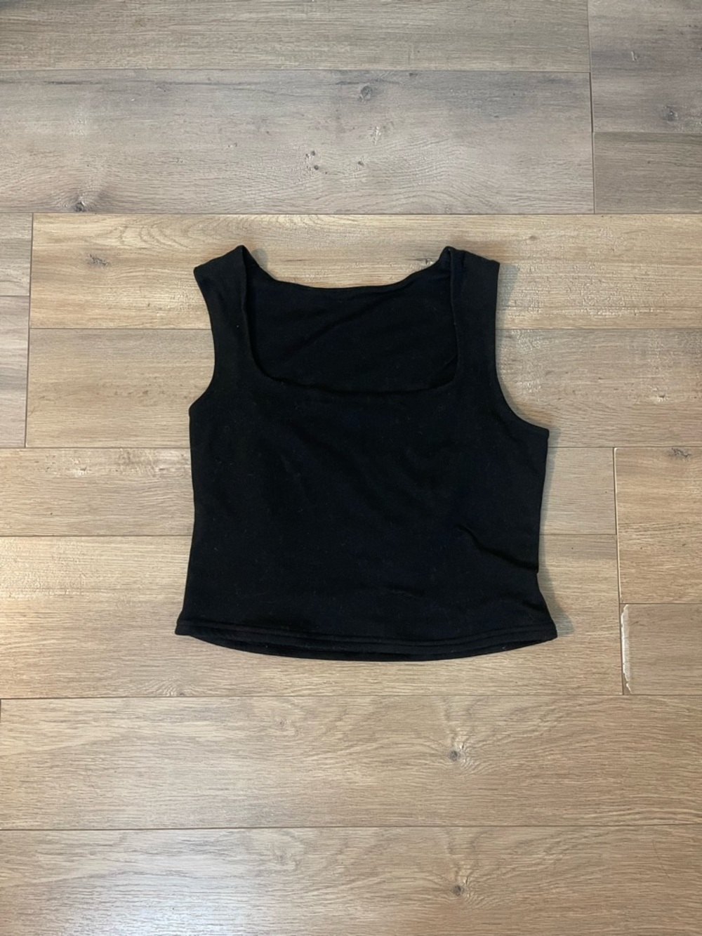 Classic Black Scoop Neck Women's Tank Top
